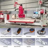ความเร็วในการเคลื่อนที่ของแกนเครื่องเลื่อยหิน CNC 5 แกน Sawjet คือเท่าไร?